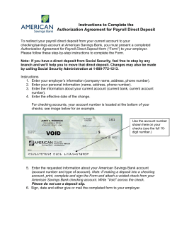 enroll today - American Savings Bank