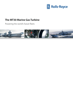 MT30 gas turbine brochure - Rolls