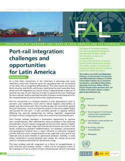 Port-rail integration: challenges and - CEPAL