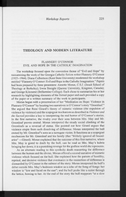 theology and modern literature
