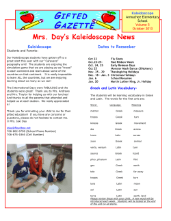 gifted gazette - Armuchee Elementary School