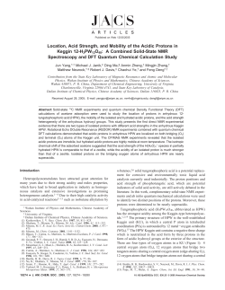 Location, Acid Strength, and Mobility of the Acidic Protons in Keggin