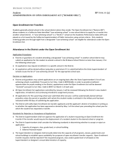 Open Enrollment Act (&ldquo;Romero Bill&rdquo;