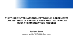 Brazil, Pre-Salt Unitization ANP presentati