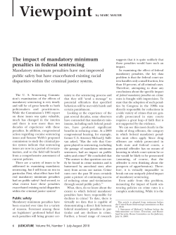The impact of mandatory minimum penalties in federal sentencing