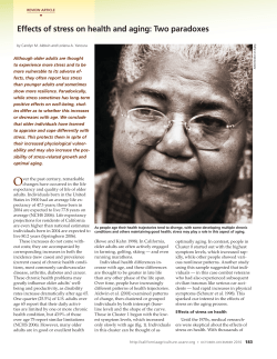 Effects of stress on health and aging: two paradoxes