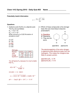 Chem 1412 Spring 2016 &ndash; Daily Quiz #25 Name