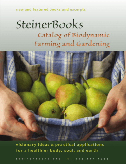 Catalog of Biodynamic Farming and Gardening