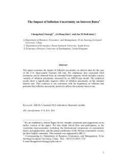 The Impact of Inflation Uncertainty on Interest Rates