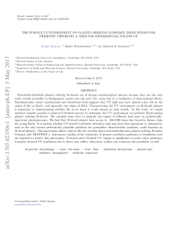 The Surface UV Environment on Planets Orbiting M
