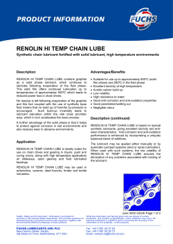 RENOLIN HI TEMP CHAIN LUBE