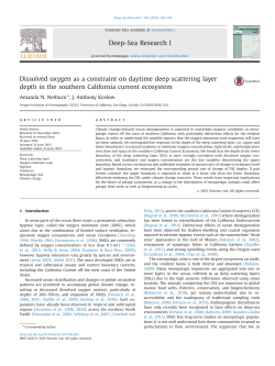 Dissolved oxygen as a constraint on daytime deep scattering layer