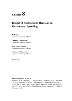 Chapter 8 Impact of Fuel Subsidy Removal on Government Spending