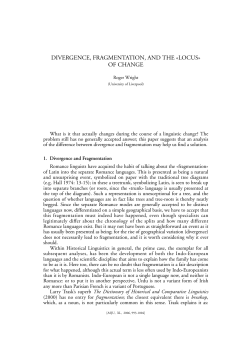 divergence, fragmentation, and the