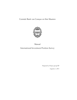 IIP manual - Centrale Bank van Curaçao en Sint Maarten