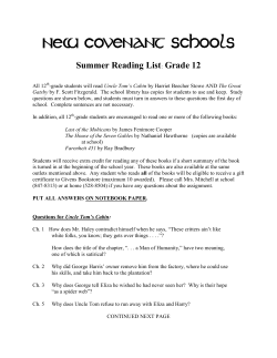 Summer Reading List: Grade 11