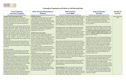 Crosswalk of Standards and Policies on Full