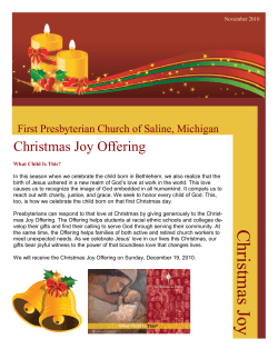 November Newsletter- Regarding Christmas 2010
