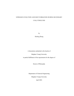 NITROGEN EVOLUTION AND SOOT FORMATION DURING