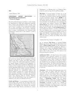 Northwest Field Notes, Annotated / 1961