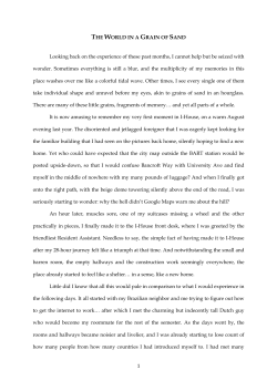 The World In A Grain of Sand - International House Berkeley