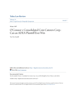 O`Connor v. Consolidated Coin Caterers Corp.