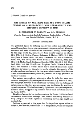 alveolar-capillary membrane of the lung as awhole to transfer CO
