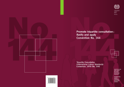 Promote tripartite consultation : Ratify and apply Convention