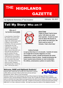 Highlands Gazette February