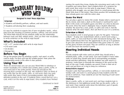 Meeting What`s Included Before You Begin Using Your Kit