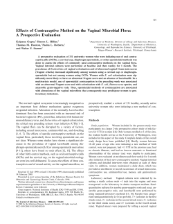 Effects of Contraceptive Method on the Vaginal Microbial Flora: A