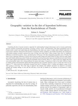 Geographic variation in the diet of hypsodont herbivores from the