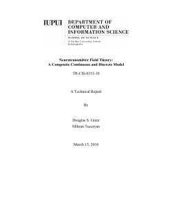 Neurotransmitter Field Theory