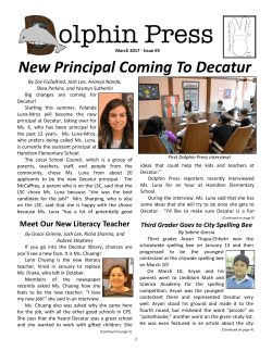 Dolphin Press 3rd Issue - Decatur Classical School