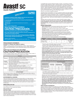 Avast Specimen Label