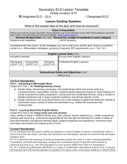 Integrated ELA / ELD Grade 10 Part 2