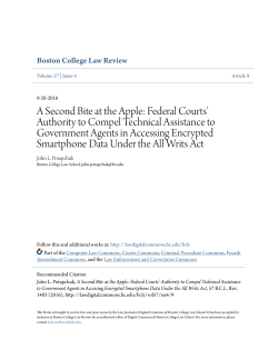 A Second Bite at the Apple: Federal Courts` Authority to Compel