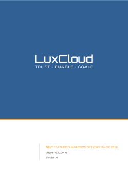 new features in microsoft exchange 2016