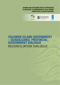 SOLOMON ISLAND GOVEDNMENT &ndash; GUADALCANAL