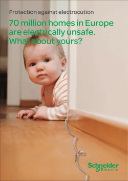 70 million homes in Europe are electrically unsafe. What about yours?