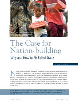 The Case for Nation-building: Why and How to Fix Failed States