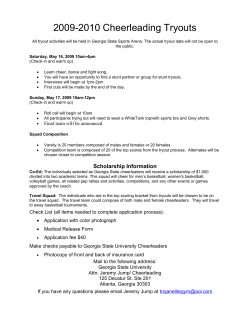 2009-2010 Cheerleading Tryouts