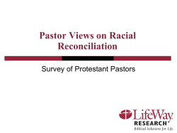 Pastor Views on Racial Reconciliation