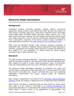 Electronic Media Sanitization