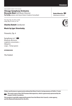 Composers in Chicago - Chicago Symphony Orchestra