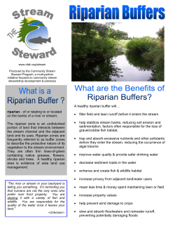 Riparian Buffer Zones - Ontario Federation of Anglers and Hunters
