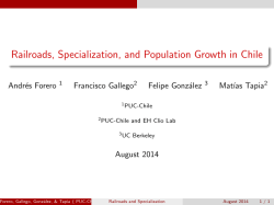 Railroads, Specialization, and Population Growth in Chile