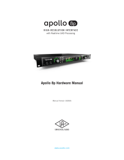Apollo 8p Hardware Manual