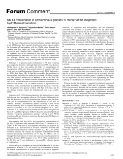Nb-Ta fractionation in peraluminous granites: A