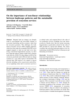 On the importance of non-linear relationships between